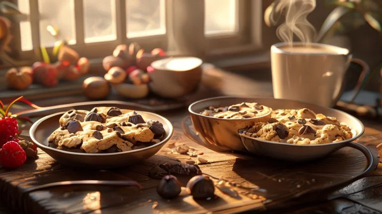 Cookies de Aveia e Chocolate para um Café da Manhã Delicioso